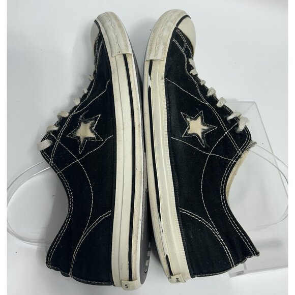 Converse One Star Mens Black White Size 13 Y2K Vintage Low Top Shoes Lace Up - Picture 6 of 10
